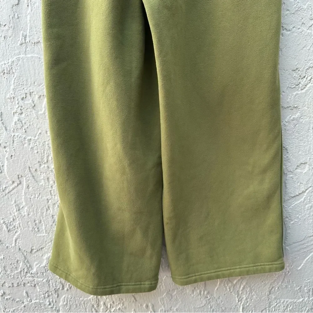 LULULEMON‎ Sweatpants Women 0 Loungeful High-Rise Wide Leg Crop Bronze Green 22”